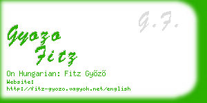 gyozo fitz business card